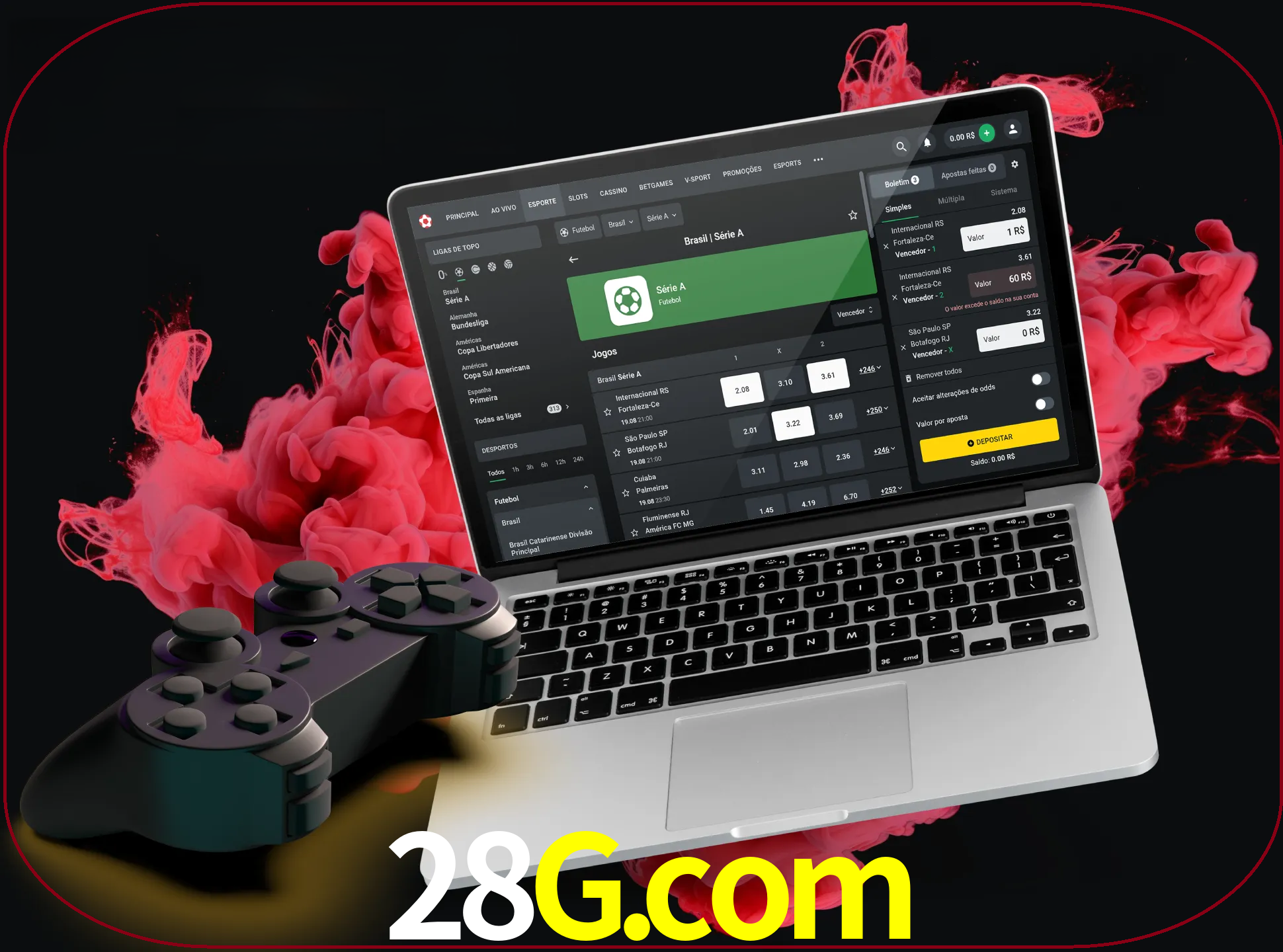 Visite a secção especial de jogos de vídeo em 28g para descobrir em que jogos pode apostar e ganhar muito dinheiro.